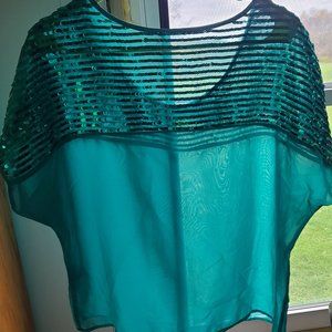 Womens sequin top size large